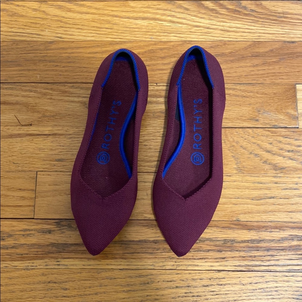 Rothy's Women's 6 Burgundy Flats